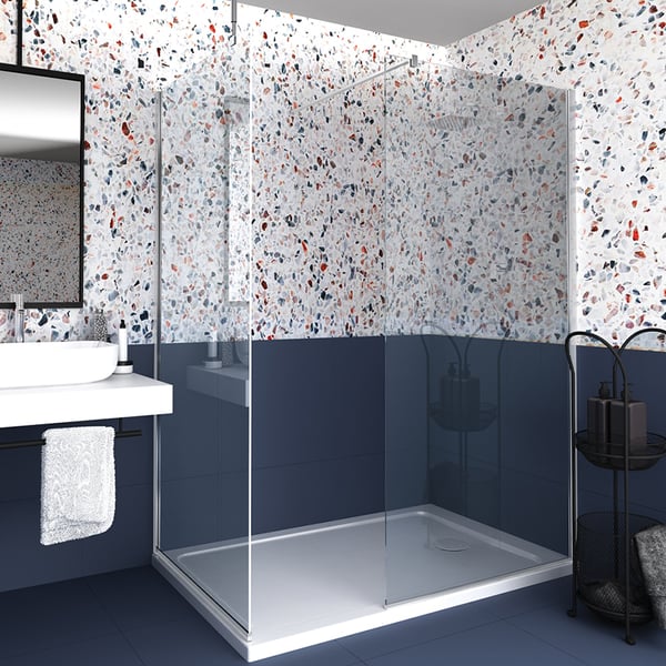 Σταθερό Φύλλο Καμπίνας Walk-In Serena Chrome 185x80 cm